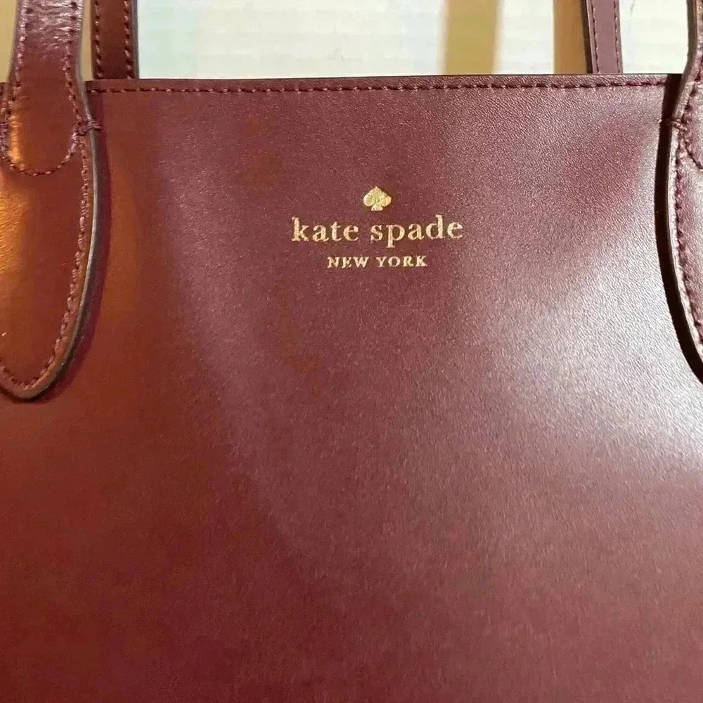 Kate spade plum leather satchel handbag